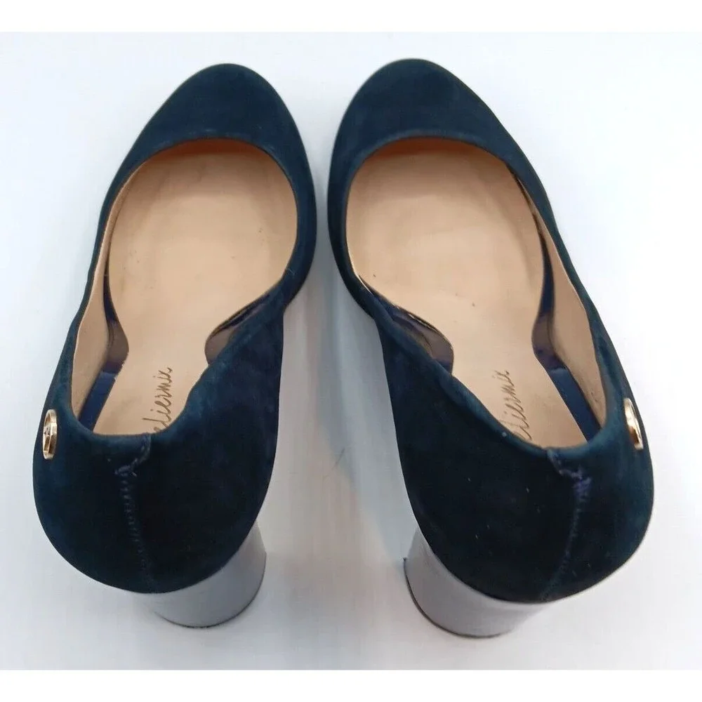 Ateliermix Women's , Block Heel Pumps, Blue Size‎ 5M